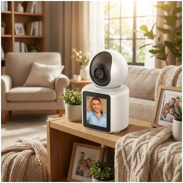 Wifi kamera ar ekrānu, video aukle