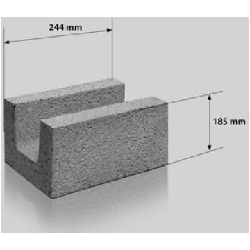 U Bloki Fibo 5 Mpa, 300x200x185mm
