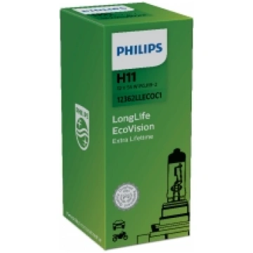 PHILIPS auto spuldze H11 12V 55W PGJ19-2 LONG LIFE