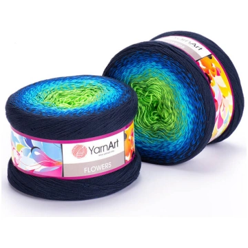 Adīšanas dzija YarnArt Flowers 250g, krāsa 300