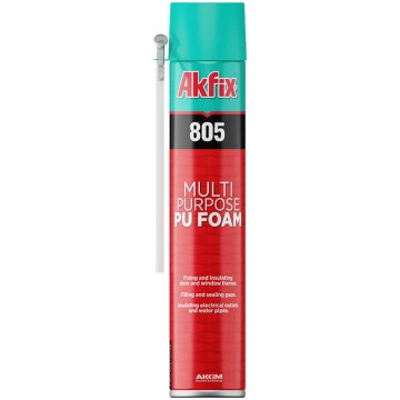 Akfix 805 montāžas poliuretāna putas MultiPurpose 