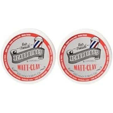 2 x Beardburys Matt Clay augstas fiksācijas matu v