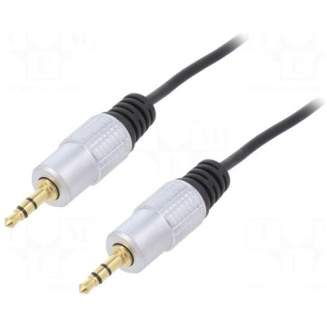 Cable | Jack 3.5mm 3pin plug,RCA plug x2 | 2m | bl