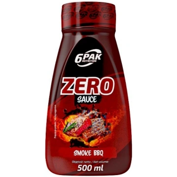 6PAK Sauce ZERO – dūmu BBQ mērce, 500 ml
