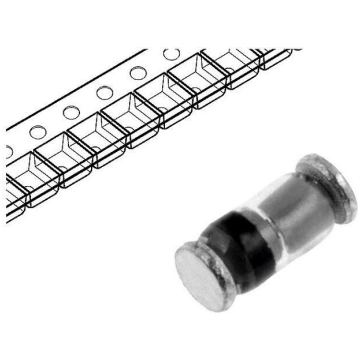 Diode: Zener; 0.5W; 27V; SMD; MiniMELF glass; reel