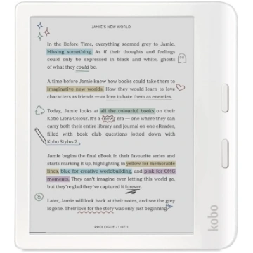 Kobo Libra Color | e-lasītājs | 7 collu pret atspī