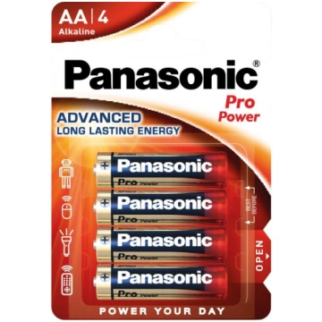 Baterijas PANASONIC Pro Power LR6PPG, AA, 4gab