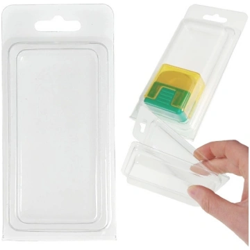 Storage box with handle 18.5x13x9.7cm - transparen