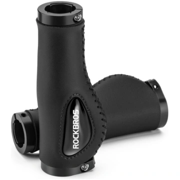 Rockbros 40720001001 Bike Grips Leather - Black
