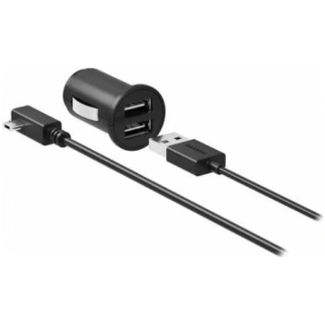 Garmin Acc, Dual USBA CLA, 1.5m data cable, 4m pow