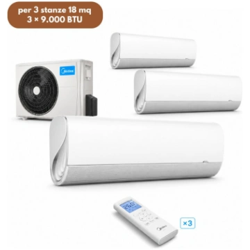 Midea Breezeless+ Trial Split 7,9 kW per 3 stanze 