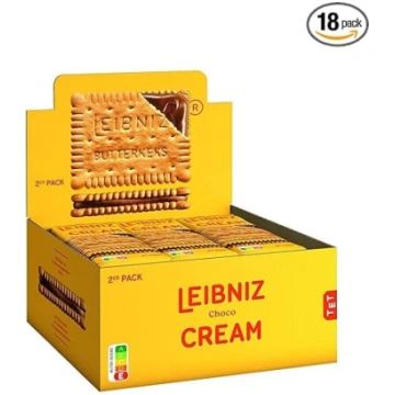 LEIBNIZ Cream Choco, 2 kraukšķīgi sviesta cepumi a