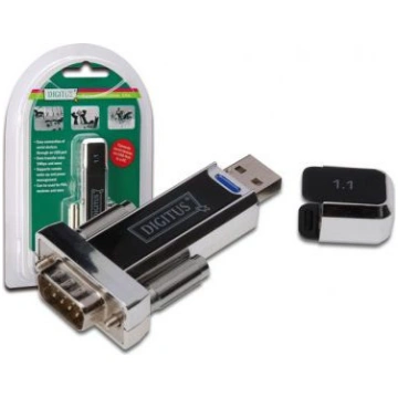 Adapteris Usb Digitus Usb - Rs-232 Melns (ada70155