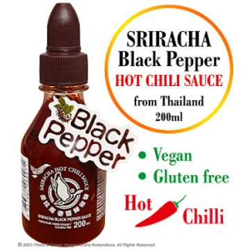 FLYING GOOSE Sriracha HOT Chilli sauce with Black 