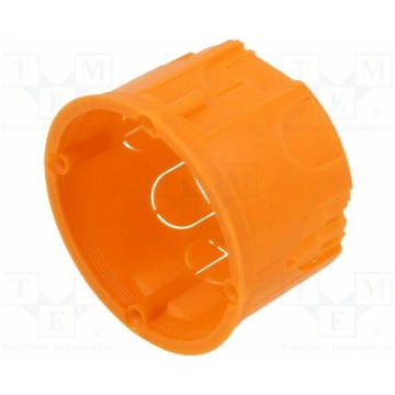 Enclosure: junction box; Ø: 63mm; plaster embedded