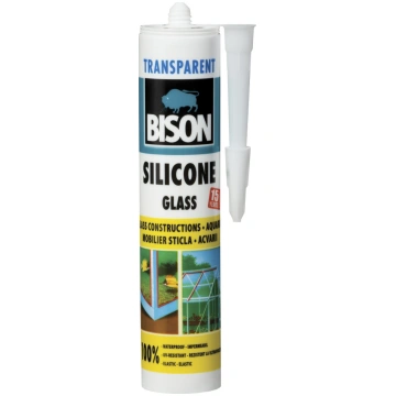Silikons stiklam BISON Silicone Glass caurspīdīgs 