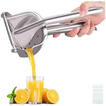 Īsta nerūsējošā tērauda citronu spiede Citrusaugļu