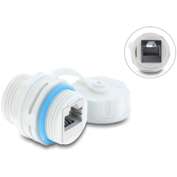 Delock Cable Connector RJ45 jack to RJ45 jack Cat.