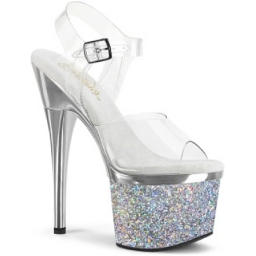 Transparent 18 cm ESTEEM-708CHLG platform pole dan