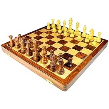 StonKraft Handmade Premium Holz 46 x 46 cm Schachs