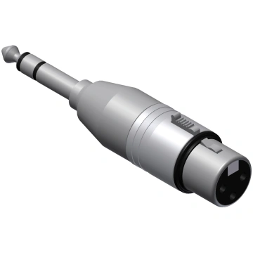 Procab XLR female - 6.3 mm Jack male stereo adapte