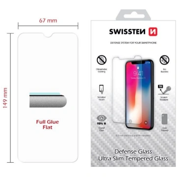 Swissten Ultra Slim Tempered Glass Premium 9H Aizs