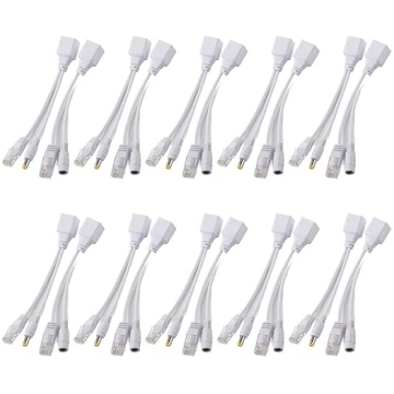 10 pāru IP kameru POE kabelis, Power Over Ethernet