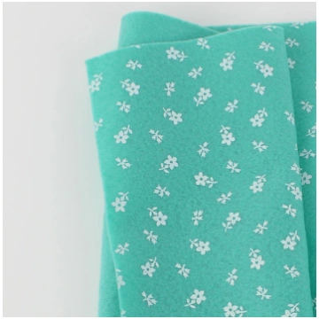 Soft felt printed 50x90 cm flowers with stem - tif