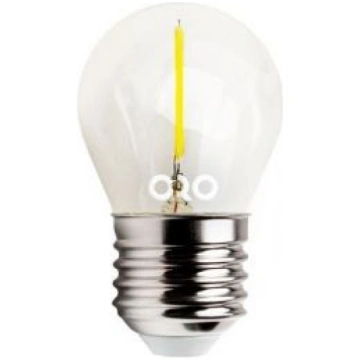 LED spuldze E27 230V G45 1.3W, 55lm, FILAMENTS, si