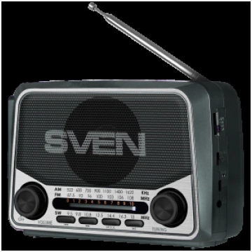 Speaker SVEN SRP-150, gray (3W, Bluetooth, FM/AM/S