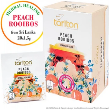 TARLTON Peach Rooibos 20 x 1.5 gr. Tējas maisiņi