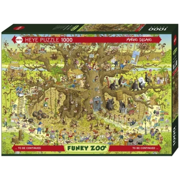 Heye Monkey Habitat puzle 1000 gabaliņi Komiksi