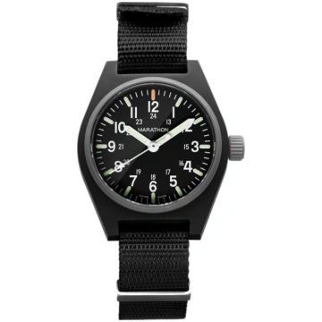 Maratona pulkstenis 34 mm melns vispārējas nozīmes