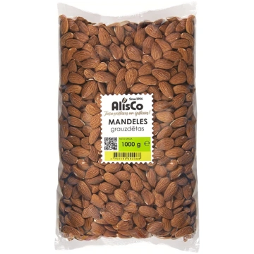 Mandeles grauzdētas 1kg | Alis Co