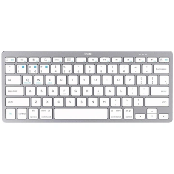 Klaviatūra Trust Wireless Bluetooth Keyboard Silve