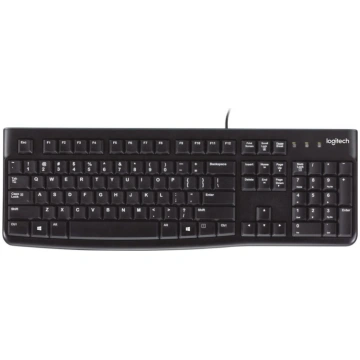 Logitech K120 Wired Keyboard USB-A US Int, Black