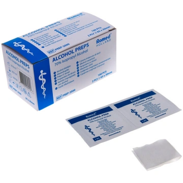 Salvetes injekcijām ar spirtu 65 mm x 30 mm 2 kārt
