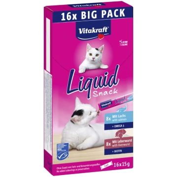 Vitakraft - Liquid Snack Multipack with Liver Saus