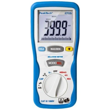 Milli-ohm meter | LCD 3,75 digit (4000) | 400m/4/4