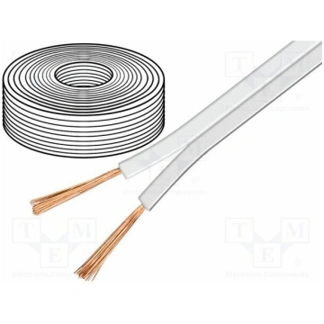 Wire: loudspeaker cable; 2x2.5mm2; stranded; OFC;