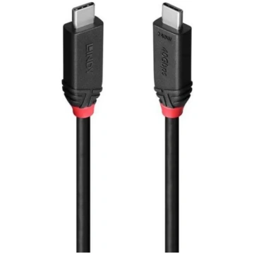 CABLE USB4 240W TYPE C 0.5M/BLACK LINE 37000 LINDY