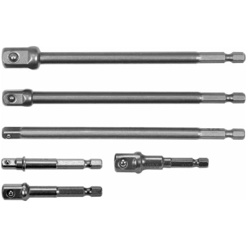 Adapteris sešstūris 1/4", 3/8", 1/2" - 6 gab. YATO