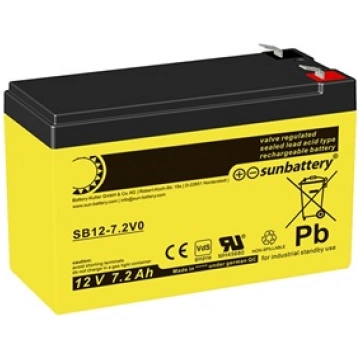 SUN Battery SB 12-7,2V0 VdS, 12V 7,2Ah