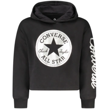 CONVERSE Meiteņu kapuce, melna