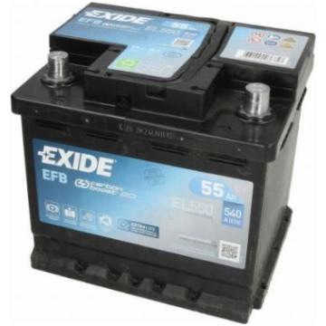 Exide EL550 - 55Ah 540A akumul. EXIDE EL550 207x17