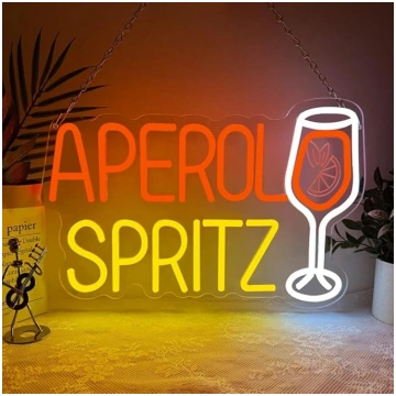 Neona izkārtne „Cocktail“, „Aperol Spray Bar“ LED 