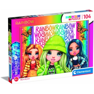 CLEMENTONI puzle Brilliant Rainbow High 1, 104gab.