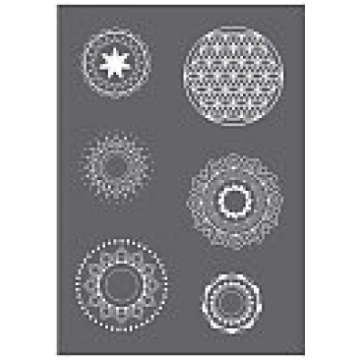 Sietspiedes trafarets "Mandala", A5, 1 trafarets +