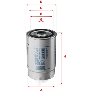 Degvielas filtrs SOFIMA S 0H2O NR