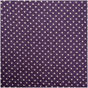 Kokvilnas audums 80% / 20% lins VIOLETS PUNKTAINS 